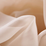 Almond beige chiffon fabric in pure silk | new tess