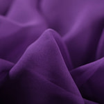 Amethyst purple chiffon fabric in pure silk | new tess