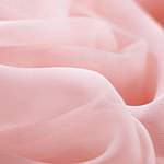 Quartz pink chiffon fabric in pure silk | new tess