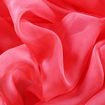 Tissu Couture Chiffon Rose géranium en Soie