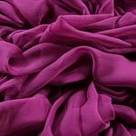 Iris purple chiffon fabric in pure silk | new tess
