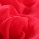 Fire red chiffon fabric in pure silk | new tess