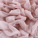 Petal pink chiffon fabric in pure silk | new tess
