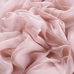 Freesia pink chiffon fabric in pure silk | new tess