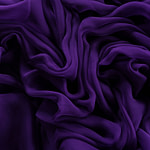Blueberry purple chiffon fabric in pure silk | new tess