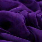 Blueberry purple chiffon fabric in pure silk | new tess