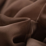 Bark brown chiffon fabric in pure silk | new tess