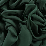 Shaded Spruce green chiffon fabric in pure silk | new tess