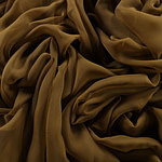 Leaf green chiffon fabric in pure silk | new tess