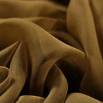 Leaf green chiffon fabric in pure silk | new tess