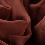 Walnut brown chiffon fabric in pure silk | new tess