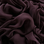 Cofee brown chiffon fabric in pure silk | new tess