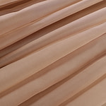 Honey brown chiffon fabric in pure silk | new tess