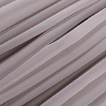 Steel silver chiffon fabric in pure silk | new tess