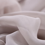 Steel silver chiffon fabric in pure silk | new tess