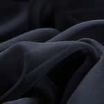 Anthracite gray chiffon fabric in pure silk | new tess