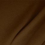 Tissu Couture Double crêpe de laine Marron blaireau en Laine
