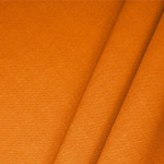 Tissu Couture Mélange de lin Orange citrouille en Lin, Stretch, Viscos