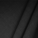 Black linen blend fabric for dressmaking