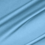 Tessuto Rasatello Di Cotone Stretch Turchese per Abbigliamento