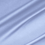 Light blue lightweight stretch cotton sateen fabric for dressmaking