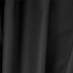 Tissu piqué de coton stretch noir pour vêtements