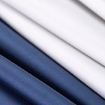 Pearl silver stretch cotton satin fabric | new tess