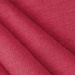 Fuchsia yarn dyed linen canvas fabric for dressmaking