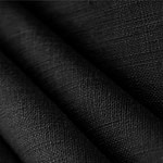 Tessuto Tela Lino nero per abbigliamento e moda