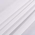 Tessuto Crepe de Chine Bianco Ottico in seta per abbigliamento