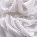 Tessuto Crepe de Chine Bianco Ottico in seta per abbigliamento