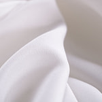 Tessuto Crepe de Chine Bianco Ottico in seta per abbigliamento