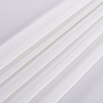Ivory white crêpe de chine fabric in pure silk | new tess