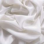 Ivory white crêpe de chine fabric in pure silk | new tess