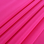 Fuchsia crêpe de chine fabric in pure silk | new tess