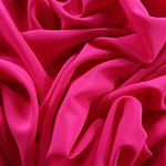 Fuchsia crêpe de chine fabric in pure silk | new tess