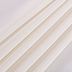 Milk white crêpe de chine fabric in pure silk | new tess
