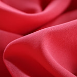 Geranium pink crêpe de chine fabric in pure silk | new tess