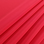 Tissu Couture Crêpe de Chine Rouge feu en Soie