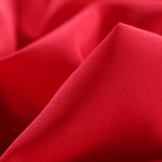 Tissu de crêpe de chine de soie rouge uni pour la couture et l'habillement - new tess