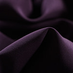 Plum purple crêpe de chine fabric in pure silk | new tess