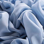 Tessuto Crepe De Chine Sorrento Fiordalisio per Abbigliamento