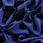 Tessuto Crepe De Chine Sorrento Zaffiro per Abbigliamento