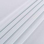 Water blue crêpe de chine fabric in pure silk | new tess