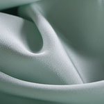 Opal green crêpe de chine fabric in pure silk | new tess