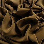 Leaf green crêpe de chine fabric in pure silk | new tess