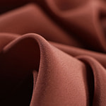Walnut brown crêpe de chine fabric in pure silk | new tess
