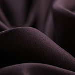 Cofee brown crêpe de chine fabric in pure silk | new tess