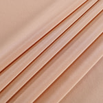 Biscuit beige crêpe de chine fabric in pure silk | new tess