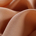 Biscuit beige crêpe de chine fabric in pure silk | new tess